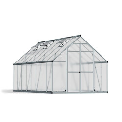 Canopia Essence Doppio Strato Serra Da Giardino in Policarbonato 487X244X229 cm Argento