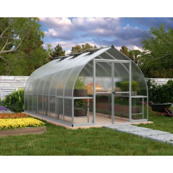 Canopia Bella Doppio Strato Serra Da Giardino in Policarbonato 490X244X219 cm Argento