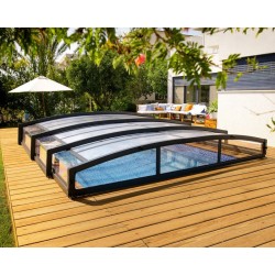 Canopia Majorca CoPertura Telescopica de Policarbonato & Alluminio Per Piscina 6X4 m