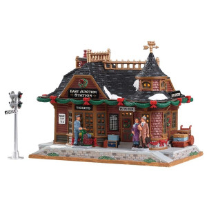 Lemax North Pole Railway Pack con Neve in Omaggio