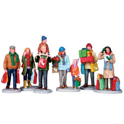 Holiday Shoppers Set of 6 Cod. 92683